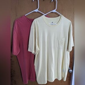 Caribbean Joe Cotton Lot of 2 T-shirts Size Large Outdoors Golf Sporting